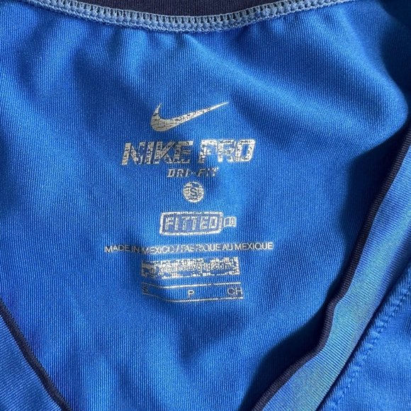 Nike Pro Tank Top Women's Size Small Blue Training Active Gym Training Running - Picture 4 of 9